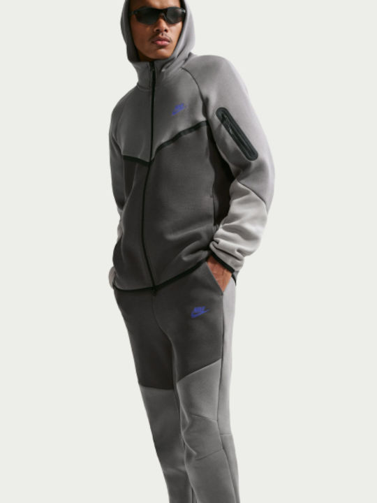 Tech Fleece Sweatpants with Cuffs Gray