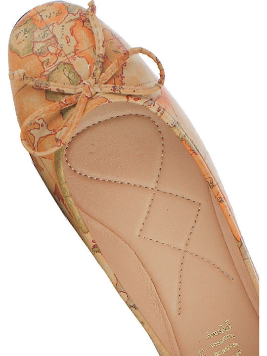 Damen Ballerinas in Beige Farbe