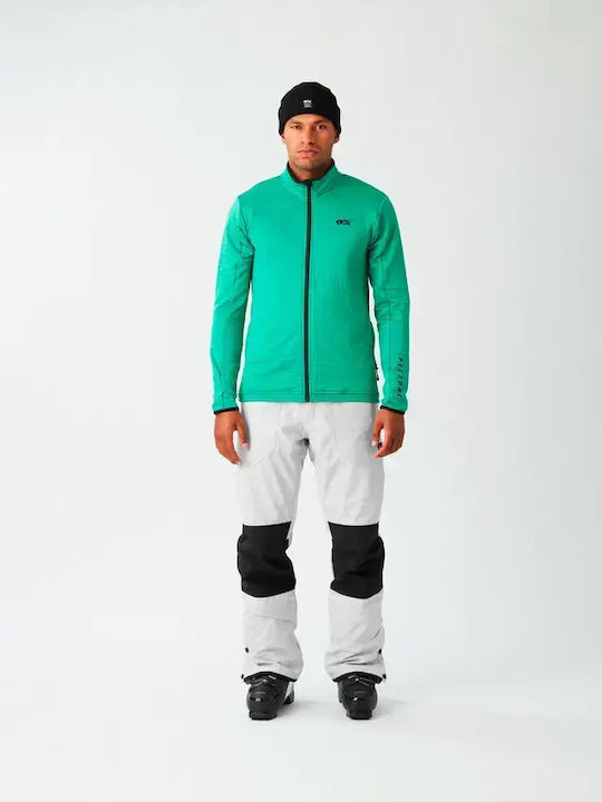 Men's Fleece Cardigan Emerald