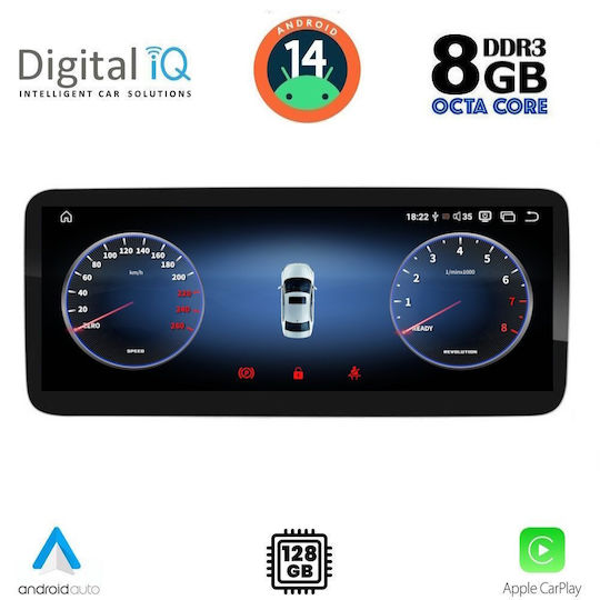 Digital IQ Car Audio System for Mercedes-Benz CLA Class / GLA 2012-2015 (Bluetooth/USB/WiFi/GPS/Apple-Carplay/Android-Auto) with Touch Screen 10.25"
