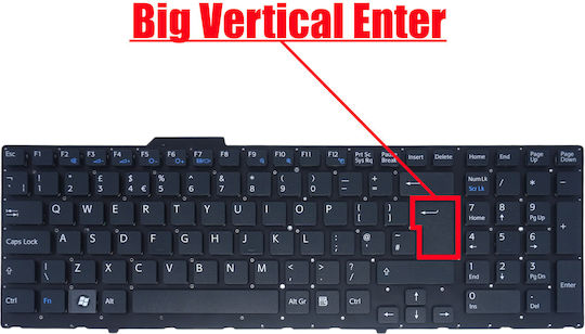 Πληκτρολόγιο Laptop Sony Vaio Vpcf11 Vpc-f11 Vpcf12 Vpc-f12 Vpcf13 Vpc-f13 Vpcf11mfx Vpcf11nfx Vpcf11nfx/h Vpcf11pfx Vpcf11pfx/h Vpcf11qfx Vpcf11qfx/h Vpcf121fx Vpcf121fx/h Uk No Frame Κωδ.40132uknoframe