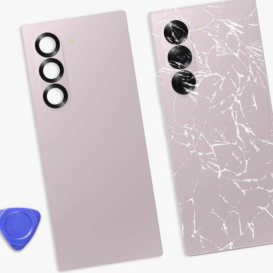 Clappio Капак За Батерия Galaxy Z Fold 6 С Вградено Лепило Розов