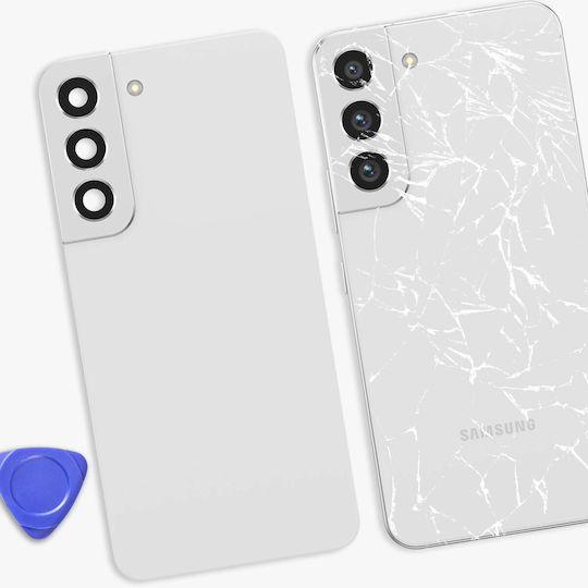 Clappio Capac Baterie De Schimb Galaxy S22 Cu Adeziv Integrat Alb