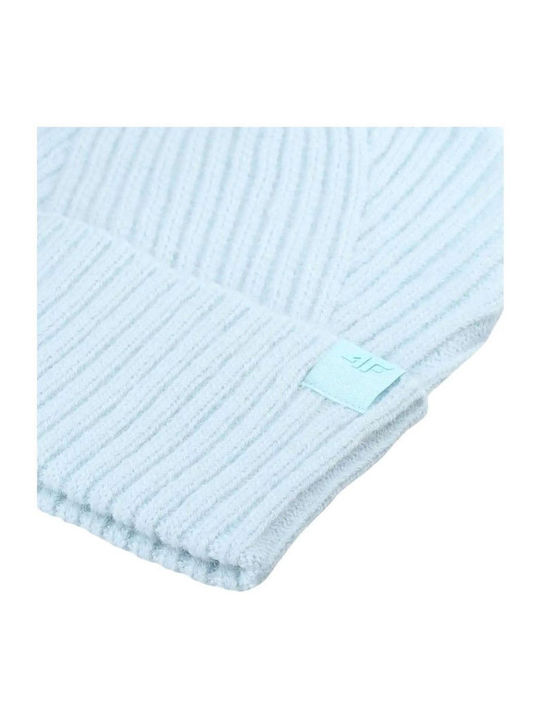 F569 Beanie Beanie Knitted in Light Blue color