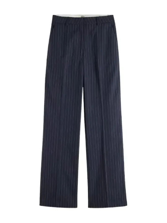 Edie Damen Stoff Hose Night Blue