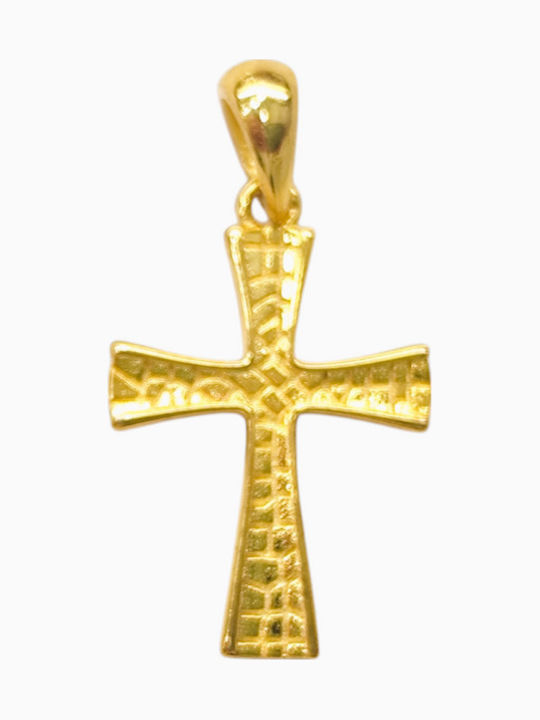 Silber Vergoldeter Kreuz mit Kette Silver 925 Silber Vergoldeter Kreuz mit Kette Silver 925