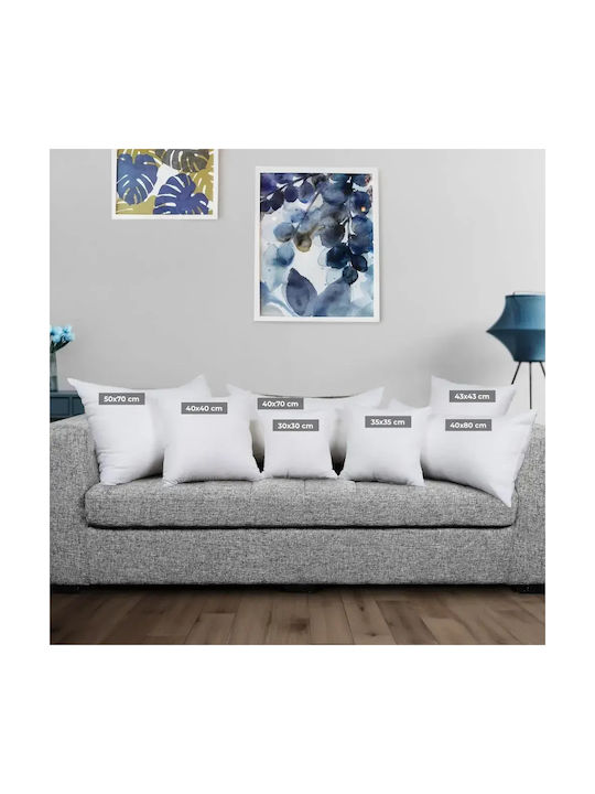 Utopia Γέμισμα Μαξιλαριών από 100% Βαμβάκι White 50x50εκ.