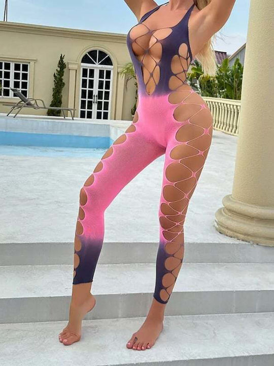 Bodystocking Sexy Decupat O Singură Bucată Os