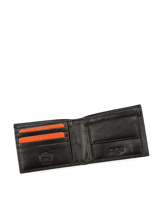 Leather Men's Wallet Classic with RFID Black
