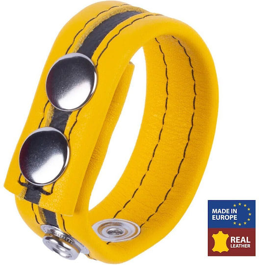 Red Tippy Δερμάτινο Δαχτυλίδι Πέους Κίτρινο