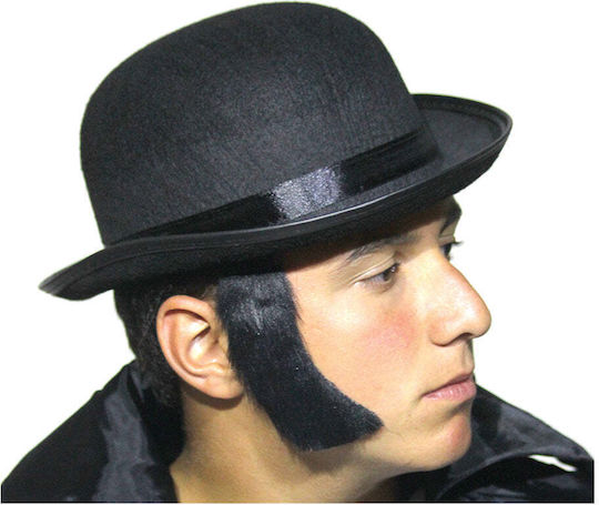 Schnurrbart / Bart für Karneval in Schwarz Farbe 1Stück
