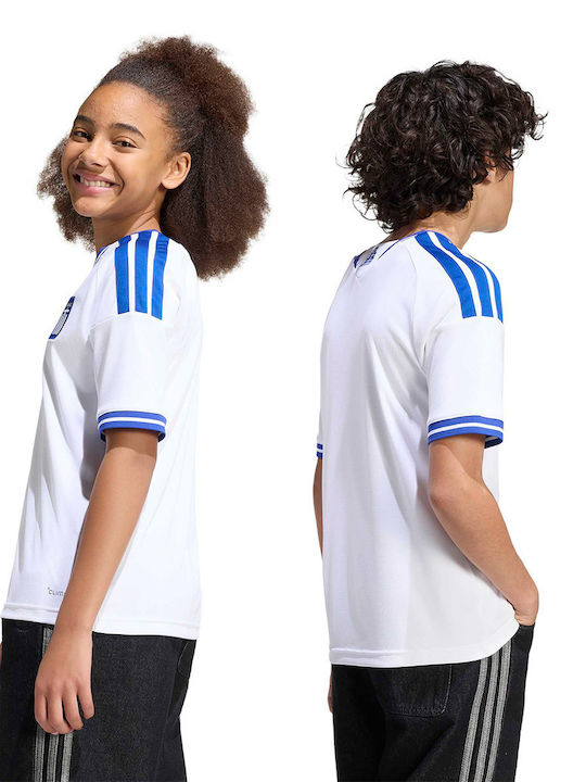 Kinder-T-Shirt Weiß Performance