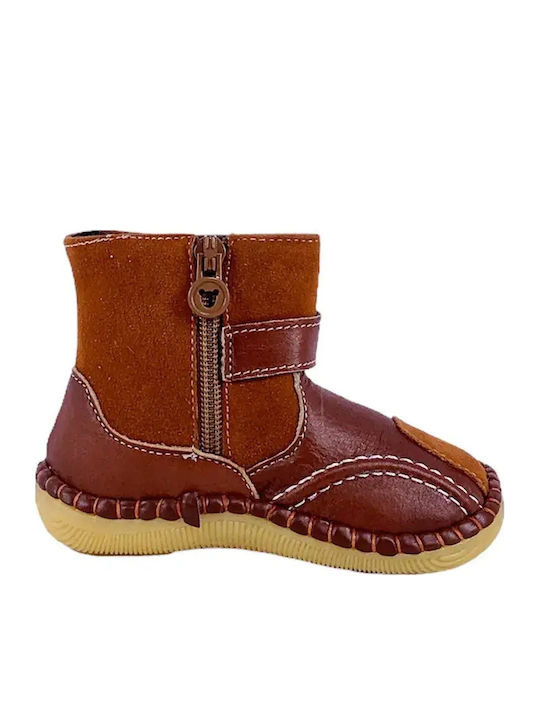 Chippo Baby Booties Brown
