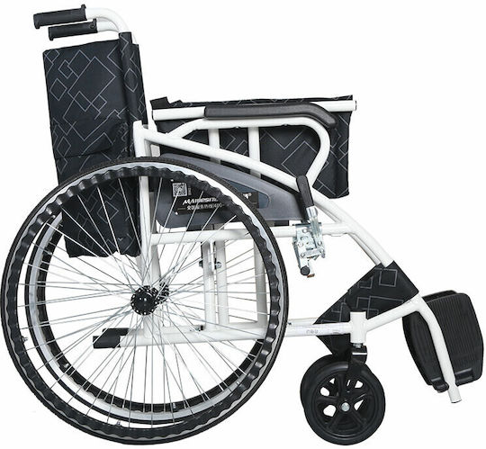 Maidesite Rollstuhl Klappbar Gray