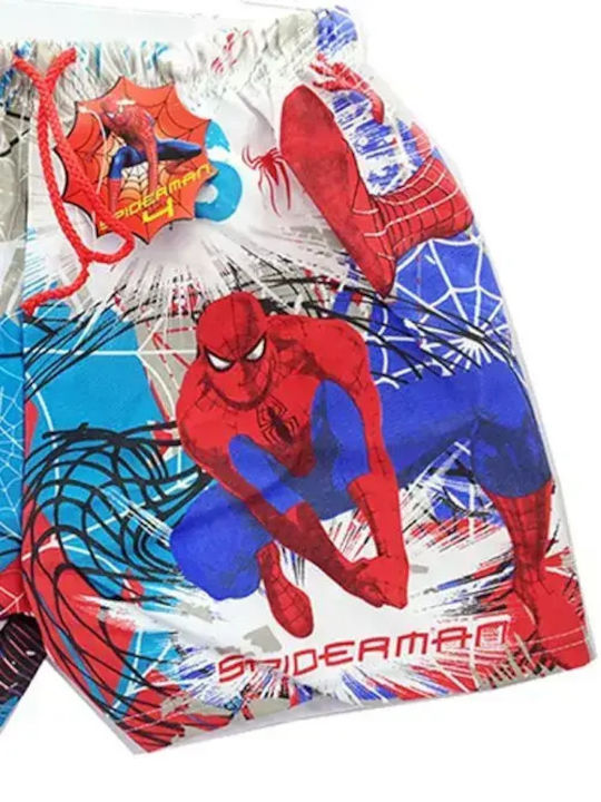 Spiderman Kids Swimwear Swim Shorts Red