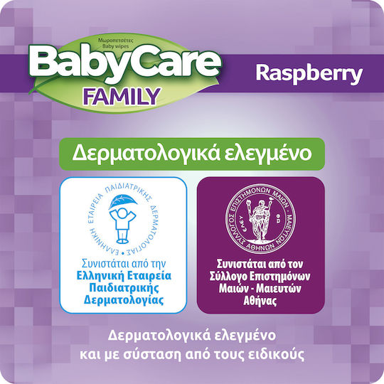 BabyCare Family Baby Wipes Alcohol-Free & Parabens Free 12x90pcs