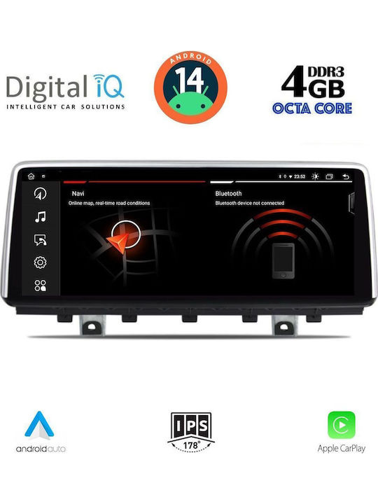 Digital IQ Car Audio System for BMW X5 (F15) 2013-2016 (Bluetooth/USB/AUX/WiFi/GPS/Apple-Carplay/Android-Auto) with Touch Screen 10.25"