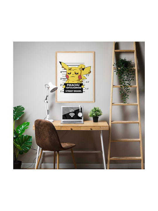Poster Pokemon Pikachu Mugshot An164 21cm X 30cm
