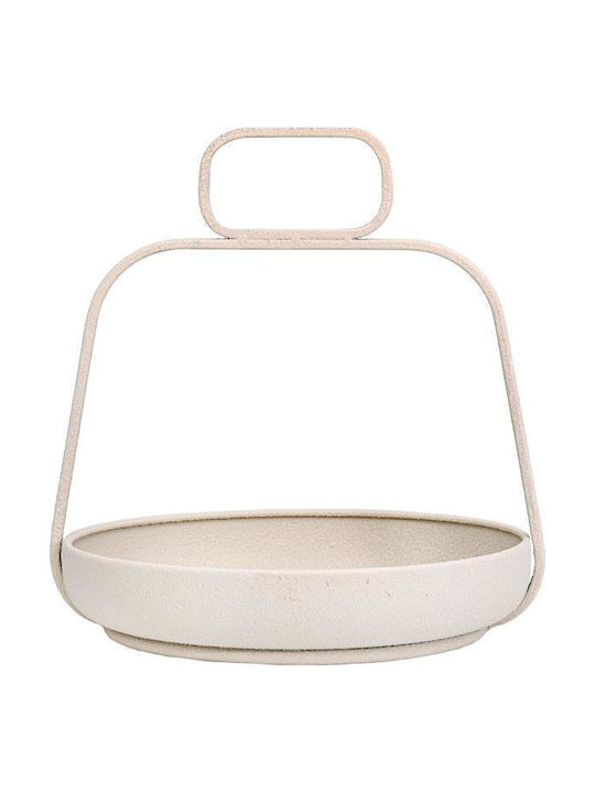Fylliana Metallic Round Decorative Tray Fl620327 26x25x27cm