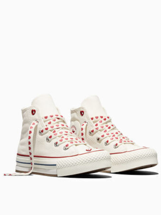 Chuck Taylor All Star Παιδικά Sneakers High Λευκά