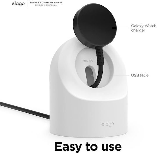 Elago Стойка 0527757 8865-13 Galaxy Watch 2 Силиконова Бежова 5.5 X 6.5 См