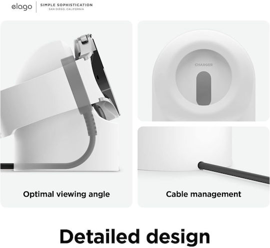 Elago Стойка 0527757 8865-13 Galaxy Watch 2 Силиконова Бежова 5.5 X 6.5 См