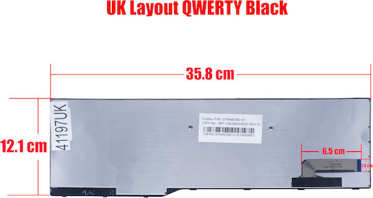 Laptop Keyboard Fujitsu Lifebook A544 A555 Ah544 Ah564 A514 A357 A359 A557 Ah355 Ah356 Ah456 Ah524 Ah555 Ah565 Ah574 Cp648390-01 Cp651297-01 Mp-13k36003930 Uk Frame Code 41197uk