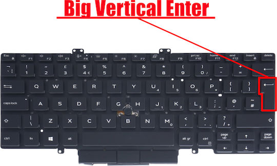Tastatură Laptop Dell Latitude 5411 5410 5401 5400 7400 Dual Point 3t97g 03t97g H2dxx 0h2dxx 3t97g 03t97g 7d2r0 07d2r0 UK Fără Cadru Retroiluminată Cu Pointer Neagră Cod 40770ukbl