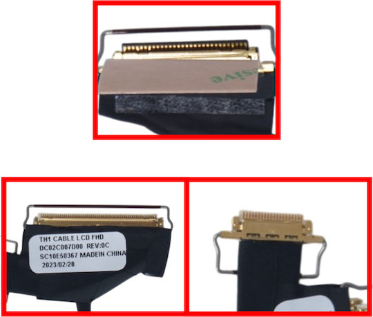 Flex Cable Screen for Laptop Lenovo Thinkpad T460s, T470s, 20F9, 20FA, 20JS, 20JT, 20HF, 20HG