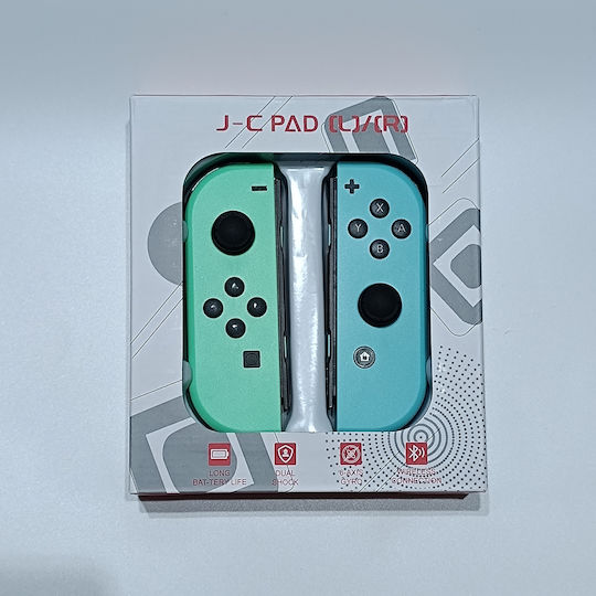 Joy-con Ασύρματο Gamepad για Switch Green/Light Blue