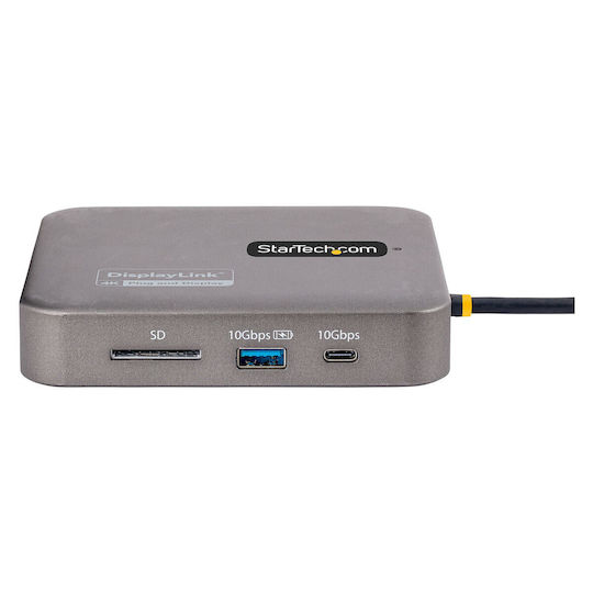 StarTech USB-C Docking Station με HDMI 4K PD Ethernet και συνδεση 2 Οθονών Γκρι (S55161826)