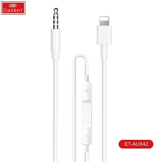 Earldom Et-aux42 Regular la Cablu Lightning Alb 1m (ET-AUX42)