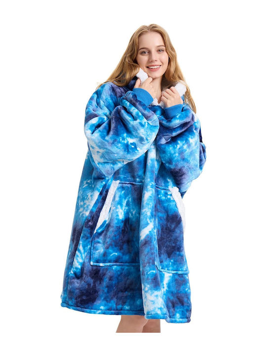 ForHome Pătură Polar Fleece Cu Mâneci 80x110cm Violet