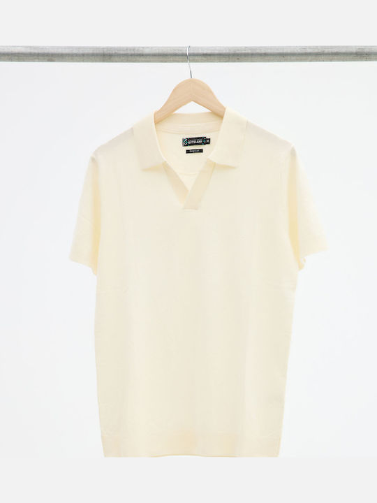 Polo Short Sleeve Blouse Ecru