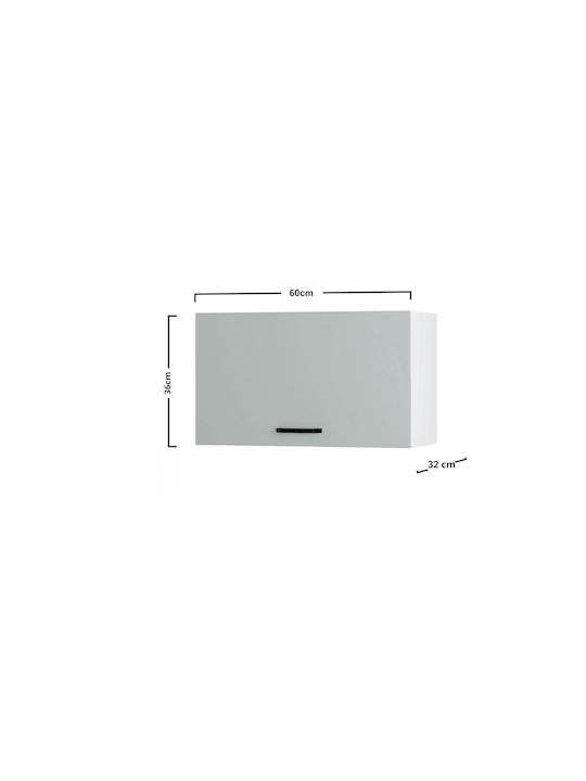 Modest Ντουλάπι Απορροφητήρα Γκρι 60x32x36εκ.