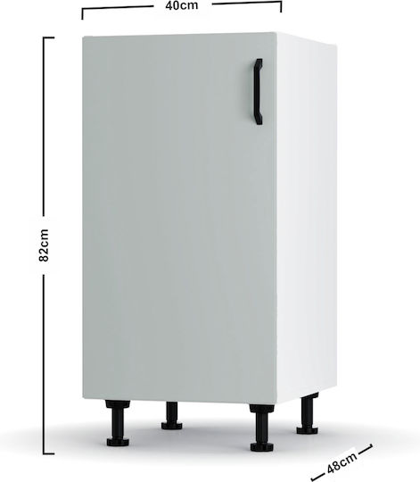 Modest Dulap pentru Chiuvetă Gri 40x48x82buc