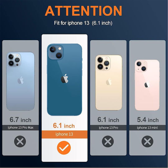 Back Cover Σιλικόνης Διάφανο (iPhone 13)