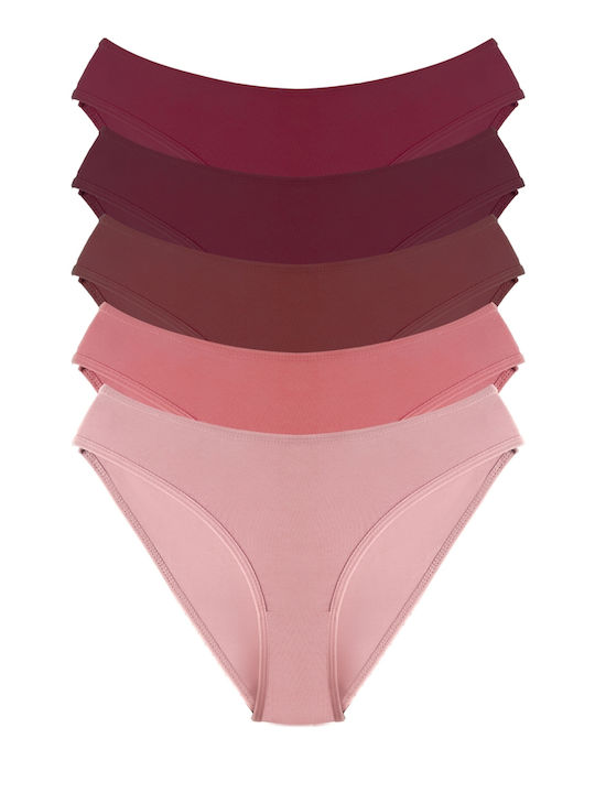 Chiloți Pentru Femei Slip Bumbac MultiPack Multicolor