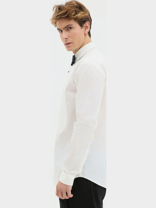 Langärmlig Hemd White