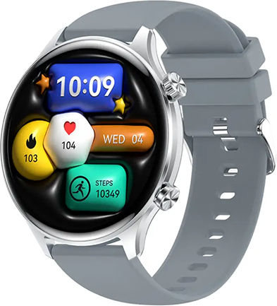 XO J14 Smartwatch mit Pulsmesser (Silber)