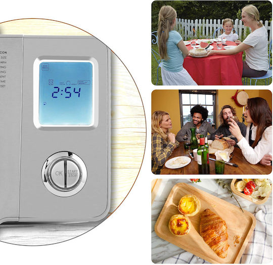 Dianomiki Mașină de pâine cu o putere de 550W și o capacitate de 900gr cu 25 programe