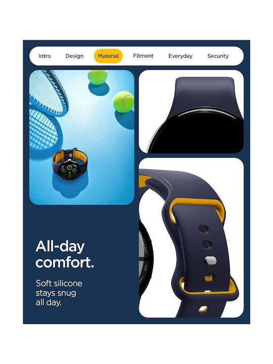 Spigen Nano Pop Armband Silikon Blueberry Navy (Google Pixel Watch 1 / 2 / 3 / 4 41 mm)