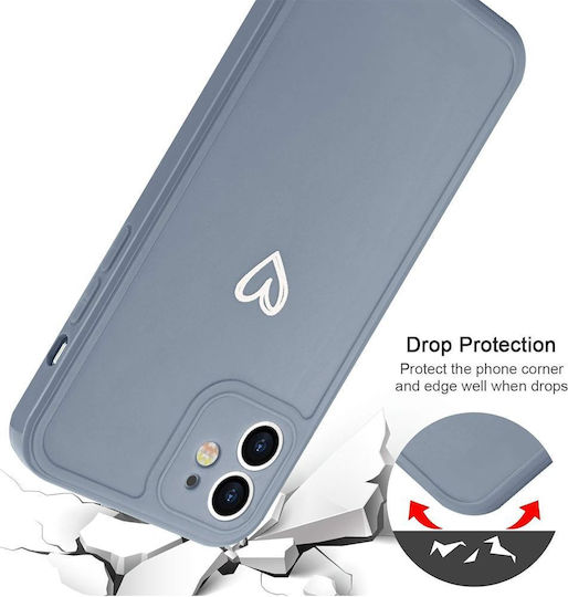 Задна корица Силикон с Каишка Сив (iPhone 12)
