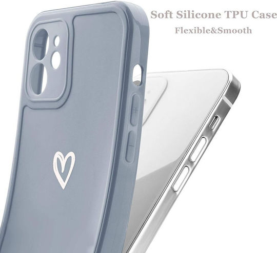 Задна корица Силикон с Каишка Сив (iPhone 12)
