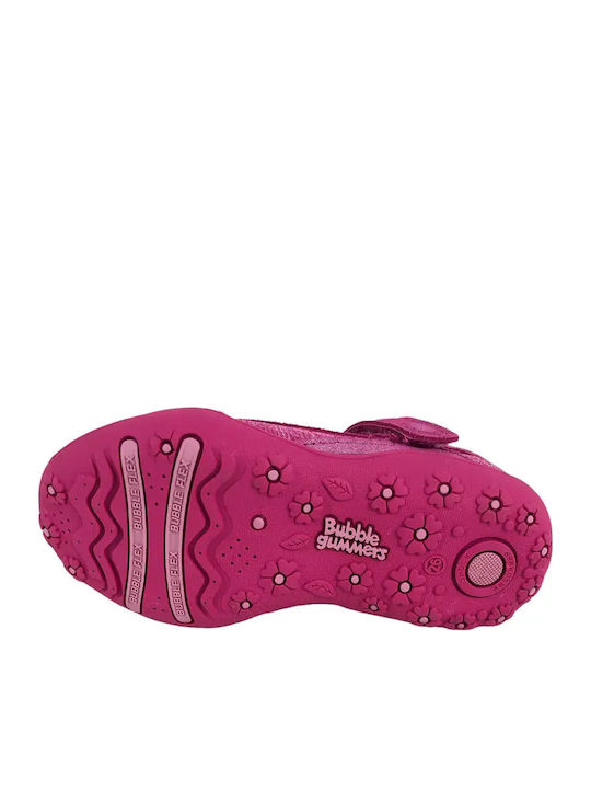 Παιδικές Μπαλαρίνες mit Bügel- und Schleifenverschluss Leder Rosa