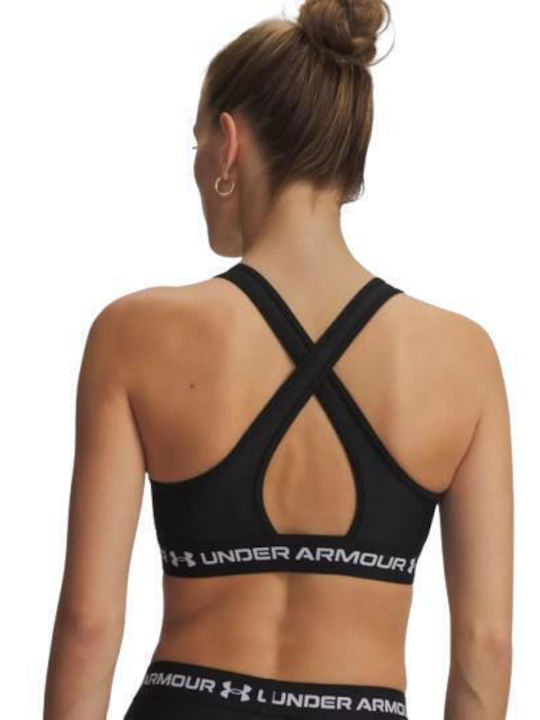 Under Armour Γυναικείο Αθλητικό Μπουστάκι Black/white με Ελαφριά Ενίσχυση