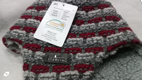 Beanie Beanie Knitted in Gray color