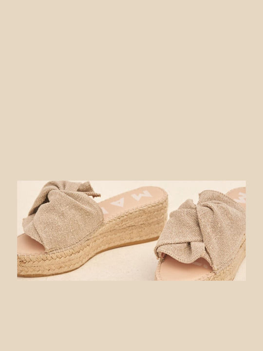 La Havana Γυναικεία Σανδάλια Flatforms Μπεζ