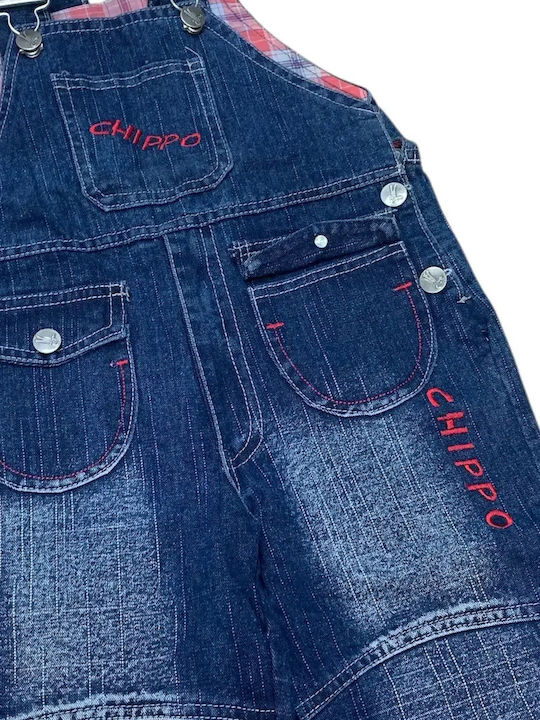 Chippo Παιδική Τζιν Σαλοπέτα Dark Blue