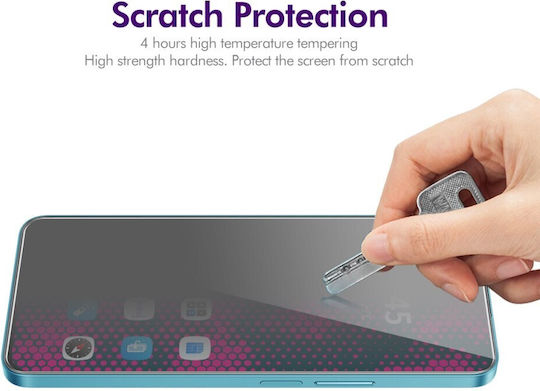 Enkay Privacy Full Face Tempered Glass Μαύρο (Moto G14 / G54 / G54 Power)